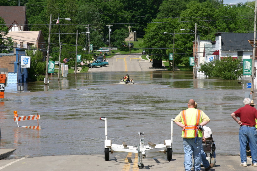 Rock Springs, WI 2008 Rock Springs Flood photo, picture, image