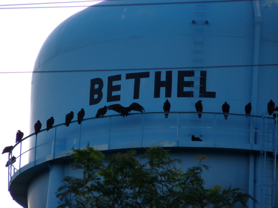 Bethel, OH the north bethel,ohio water tower on north main st. late
