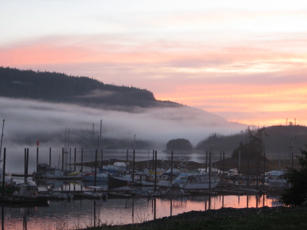 Thorne Bay, AK Sunrise in August 2008 photo, picture, image (Alaska