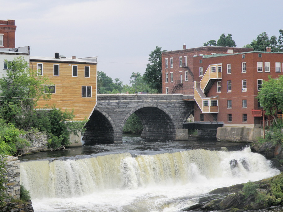 Middlebury, VT Middlebury Falls and The Battell Bridge photo, picture