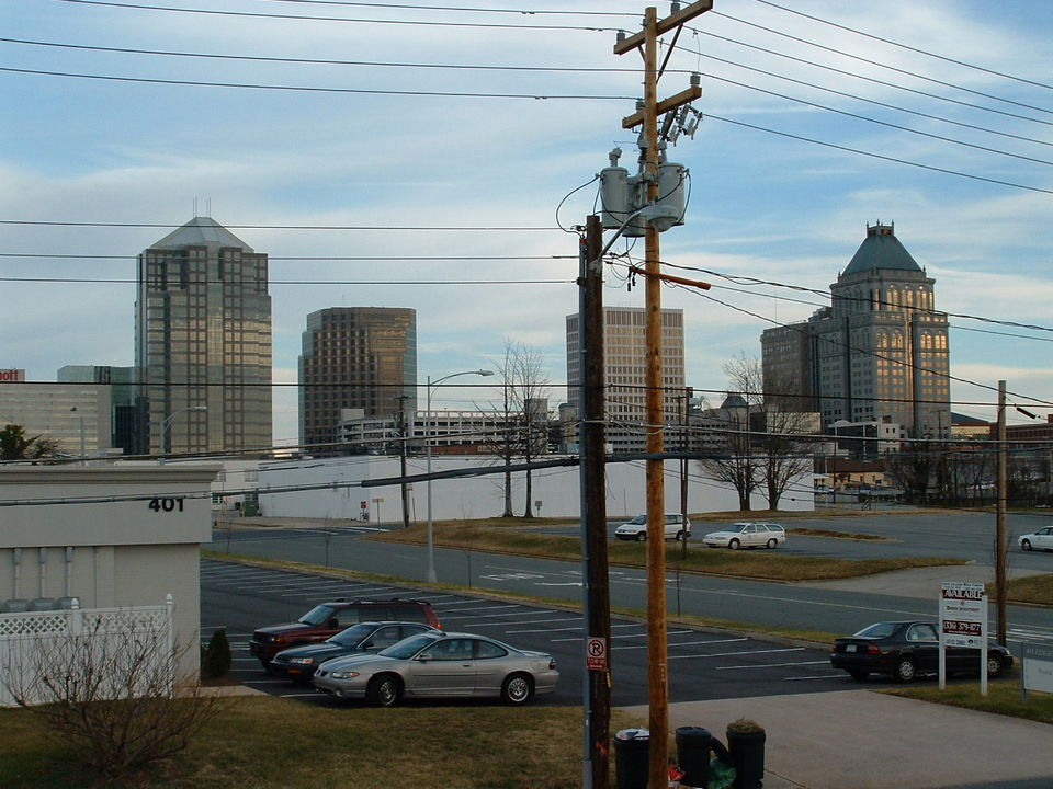 Greensboro, NC Downtown Greensboro on New Years Day, 2004 photo