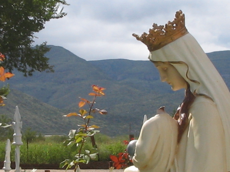 La Luz, NM Our Lady of the Light and Sacramento Mountains in