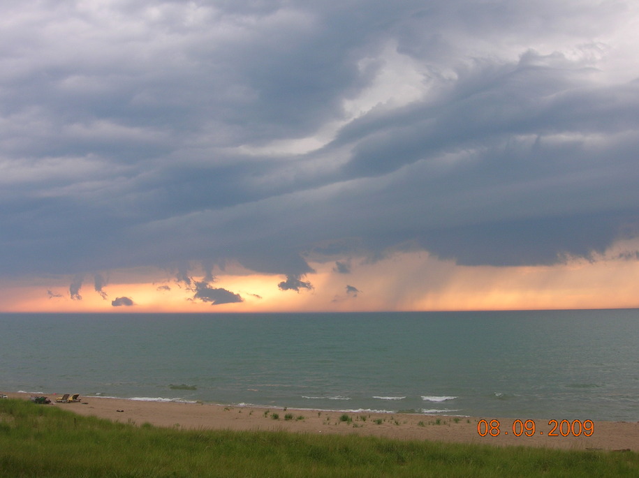 South Haven, MI stormy sunset in south haven photo, picture, image