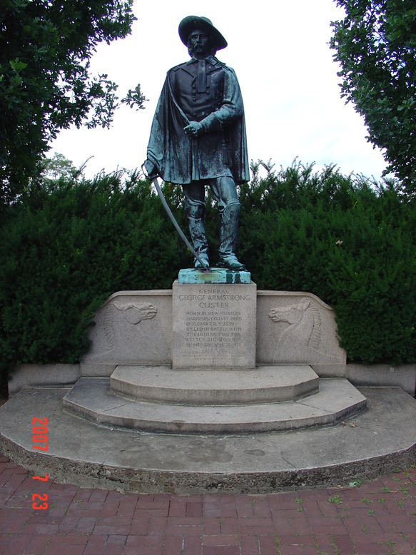 Jewett, OH Custer Monument in New Rumely, OH, just up the road from