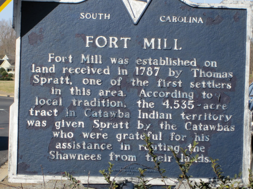 Fort Mill, SC Plaque of history of Fort Mill photo, picture, image