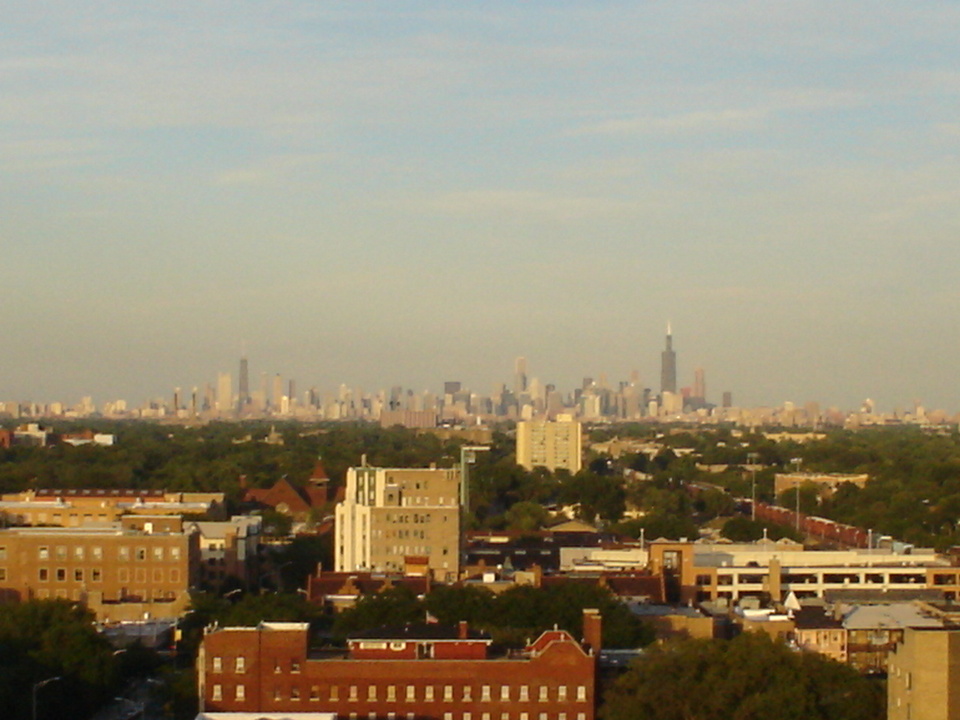 Oak Park, IL Chicago Downtown from Oak Park photo, picture, image