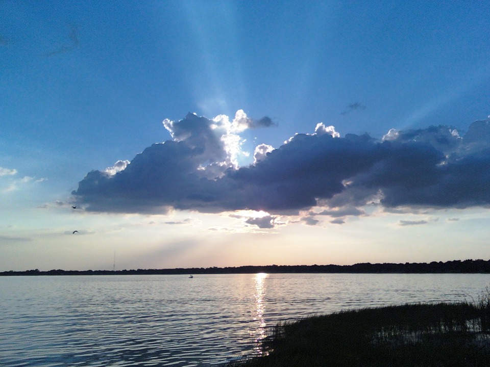 Auburndale, FL Sunset on Lake Ariana photo, picture, image (Florida
