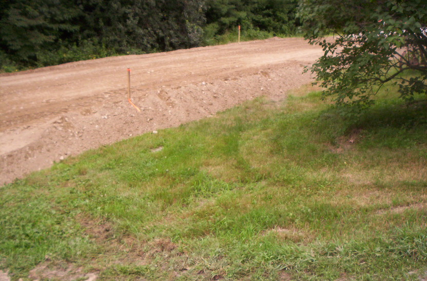 Greenbush, ME My lawn after selectmen agreed not to elevate the road