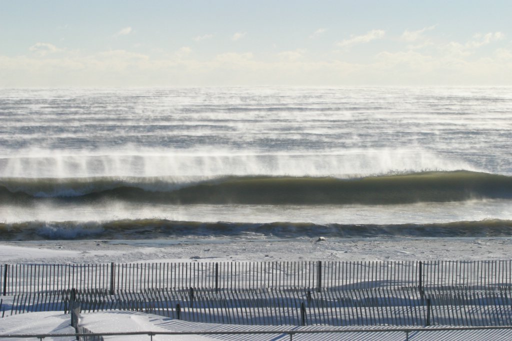 Belmar, NJ Belmar Beach winter photo photo, picture, image (New
