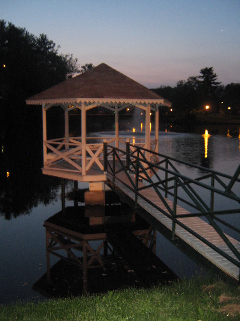 New Concord, OH The Gazebo sitting on Muskingum University pond at