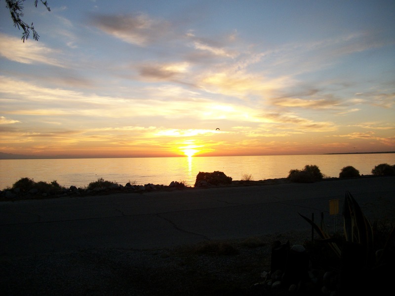 Salton City, CA Sunrise over the Salton Sea 2 photo, picture, image