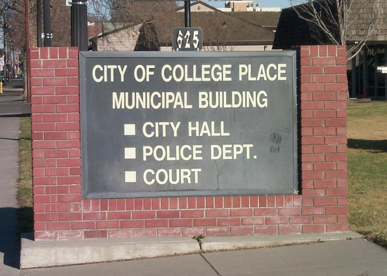 College Place, WA City of College Place sign photo, picture, image