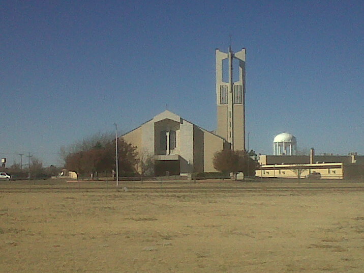 Pampa, TX St. Vincent De Paul Catholic Church located on the