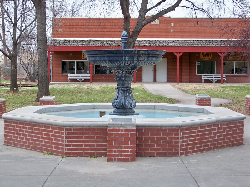 Mulvane, KS Mulvane, Ks fountain used for horses until 1916 photo