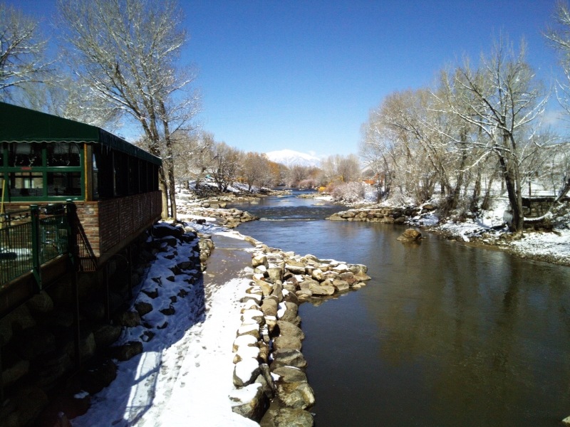 Salida, CO Arkansas River at F St. Bridge photo, picture, image