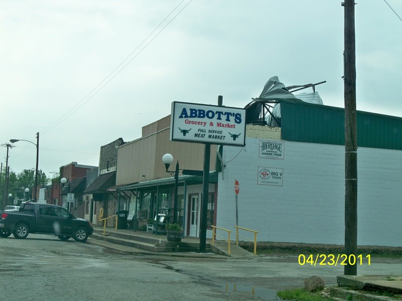 Stonewall, OK April 22nd Storm, 2011, Main Street,Stonewall,OK photo