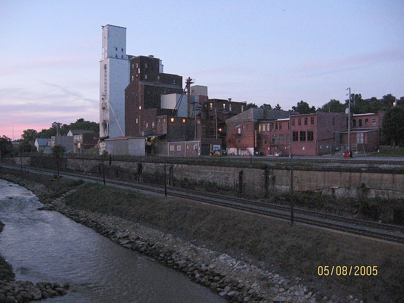 Kent, OH Downtown Kent & Cuyahoga River photo, picture, image (Ohio