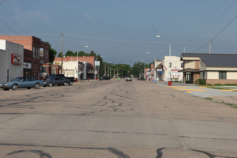 Loup City, NE Main Street looking East photo, picture, image