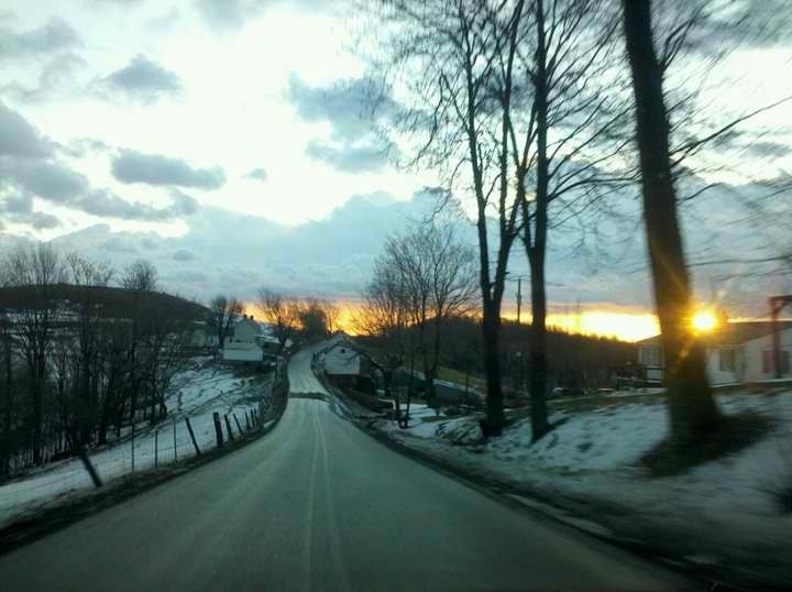 Claysville, PA Pleasant Grove Road one very beautiful morning and