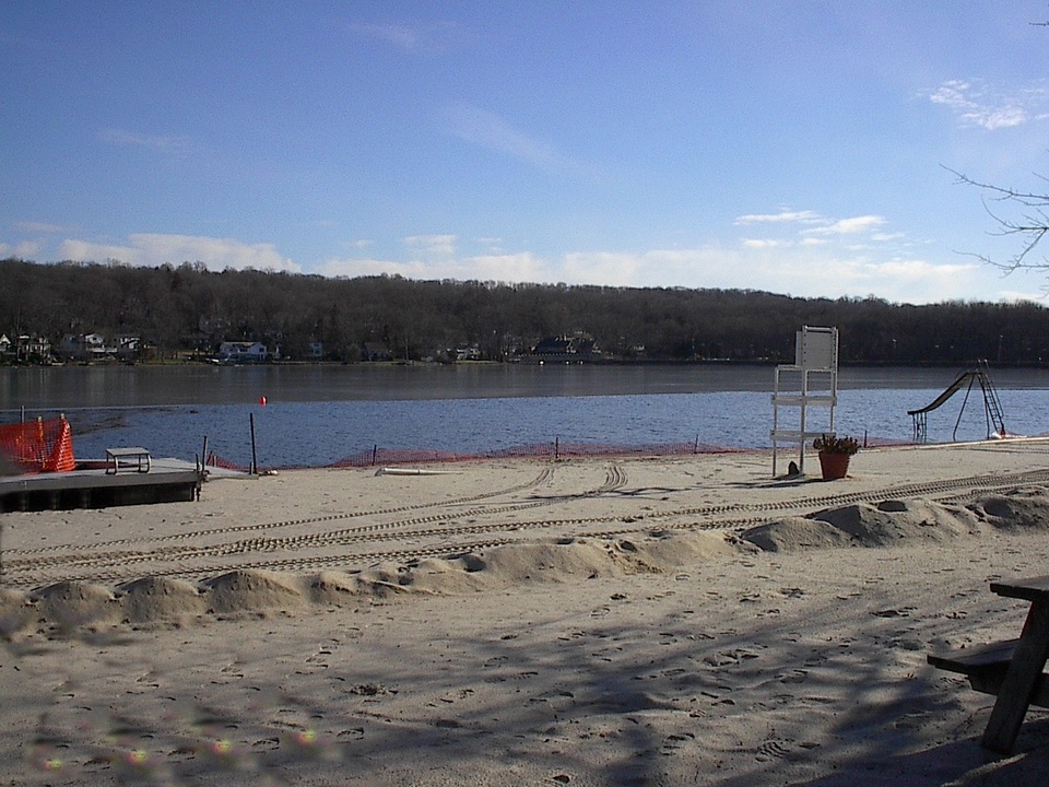 Wayne, NJ Beach at lake community photo, picture, image (New Jersey