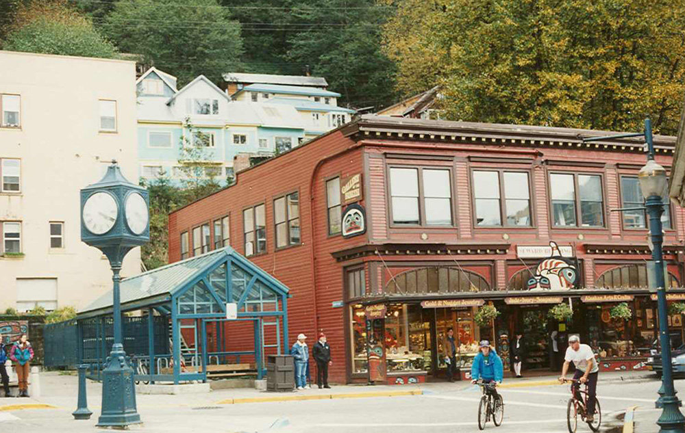 Juneau and, AK street scene in Juneau, Alaska photo, picture, image