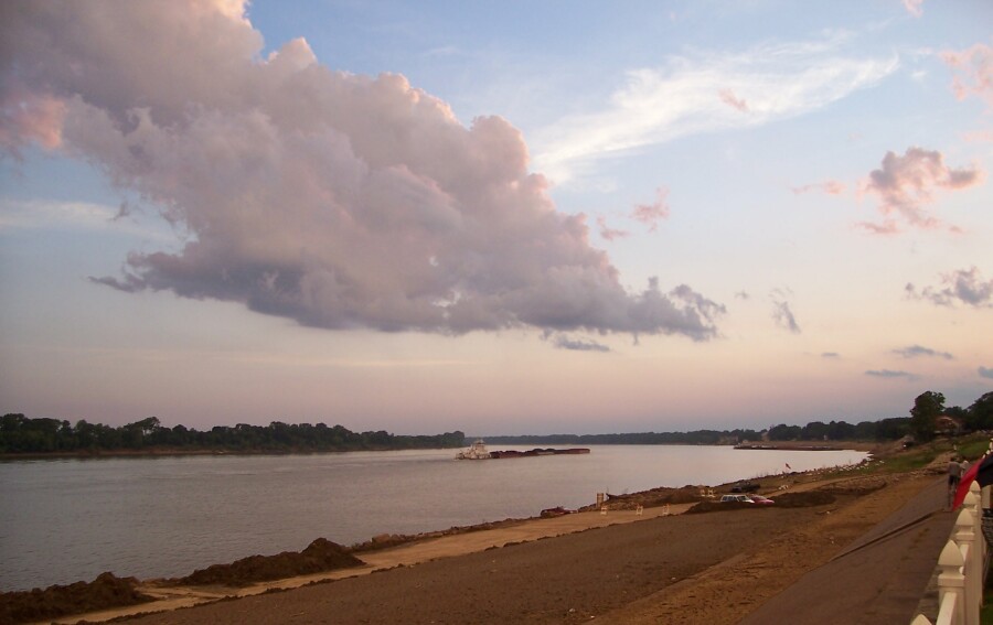 Newburgh, IN This is an Ohio River scene as seen from the Old Dam at