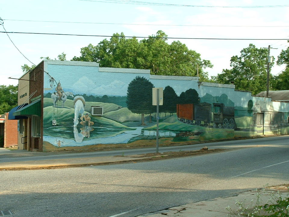 Donalds, SC One view of the mural in downtown Donalds photo, picture