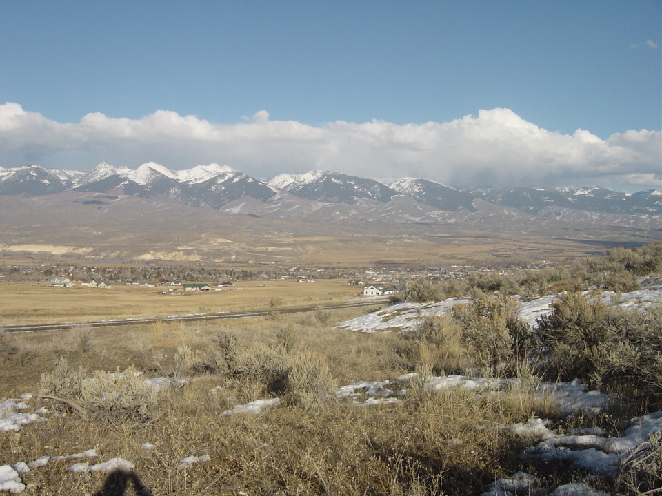 Salmon, ID View of Salmon from Smedley Hill photo, picture, image