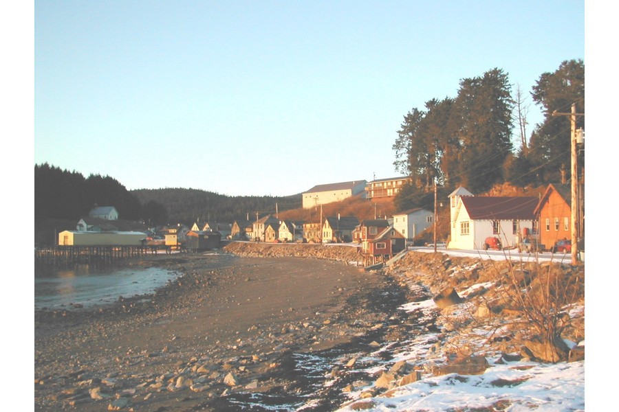 Angoon, AK Angoon waterfront, 1997 photo, picture, image (Alaska) at
