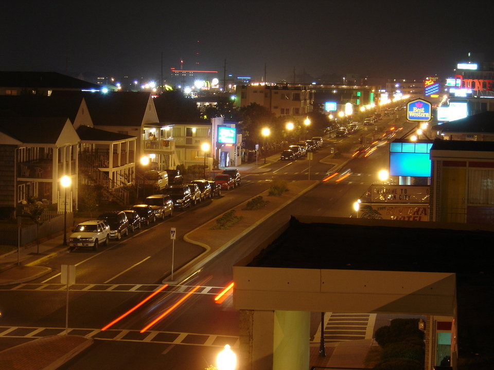 Ocean City, MD Night DownTown photo, picture, image (Maryland) at