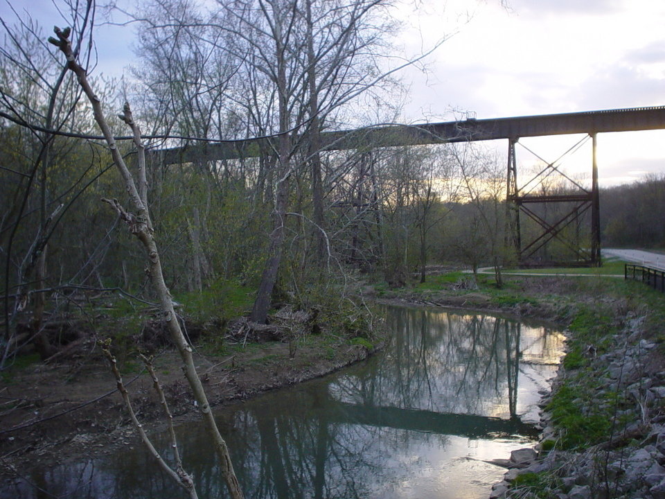 Jefferson Hills, PA Old coal bridge crossing Peters Creek photo