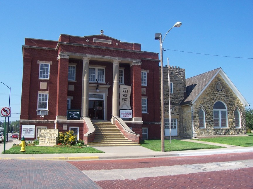 Hays, KS Ellis County Historical Society The attached building at
