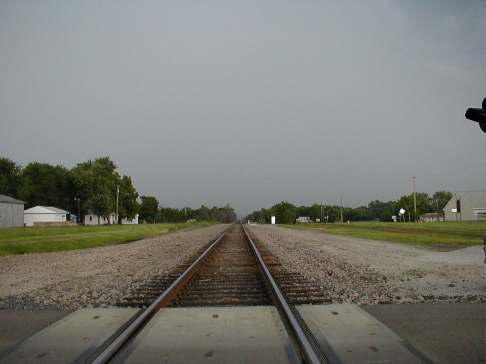 Chelsea, OK looking north on tracks photo, picture, image (Oklahoma