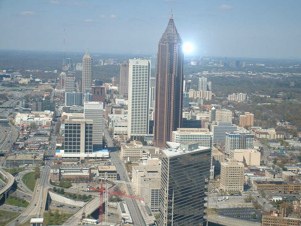 Atlanta, GA Midtown Atlanta looking north from Downtown photo