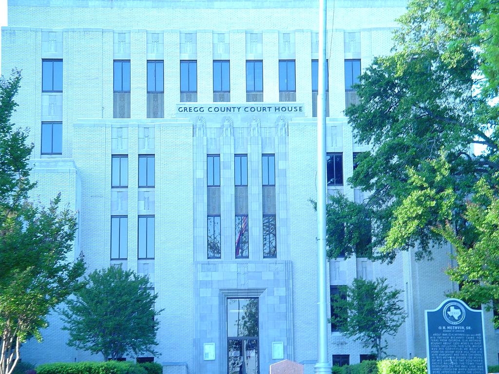Longview, TX Gregg Cty Courthouse in Downtown photo, picture, image