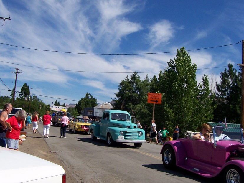 Hornbrook, CA Cars in the Hornbrook Fourth of July Parade photo