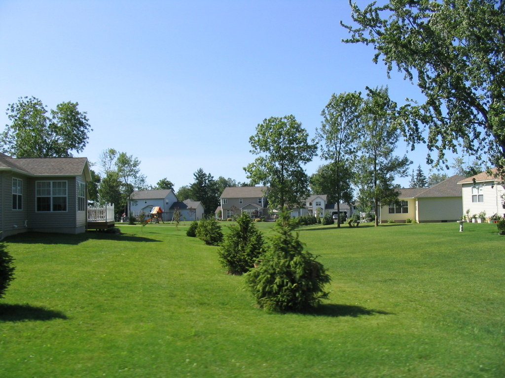 Cicero, NY Typical homes near Oneida Lake off South Bay Road in