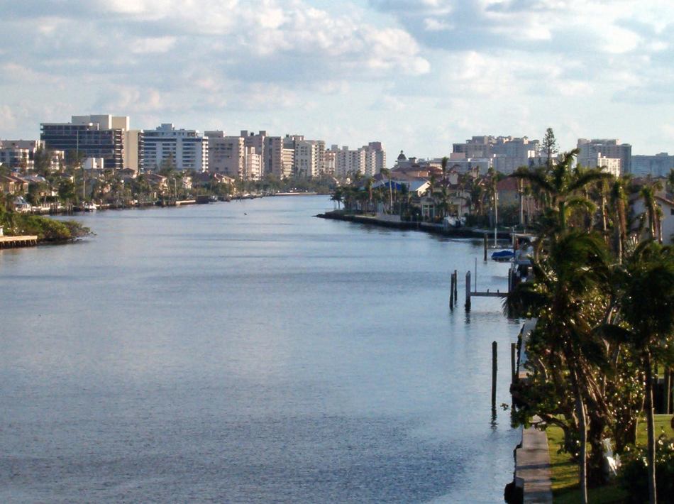 Delray Beach, FL looking from Linton bridge photo, picture, image