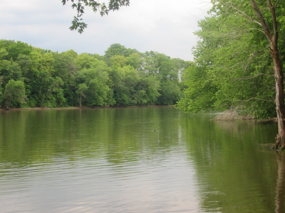 Rockton, IL hononegah forest preserve looking out at Rock River photo