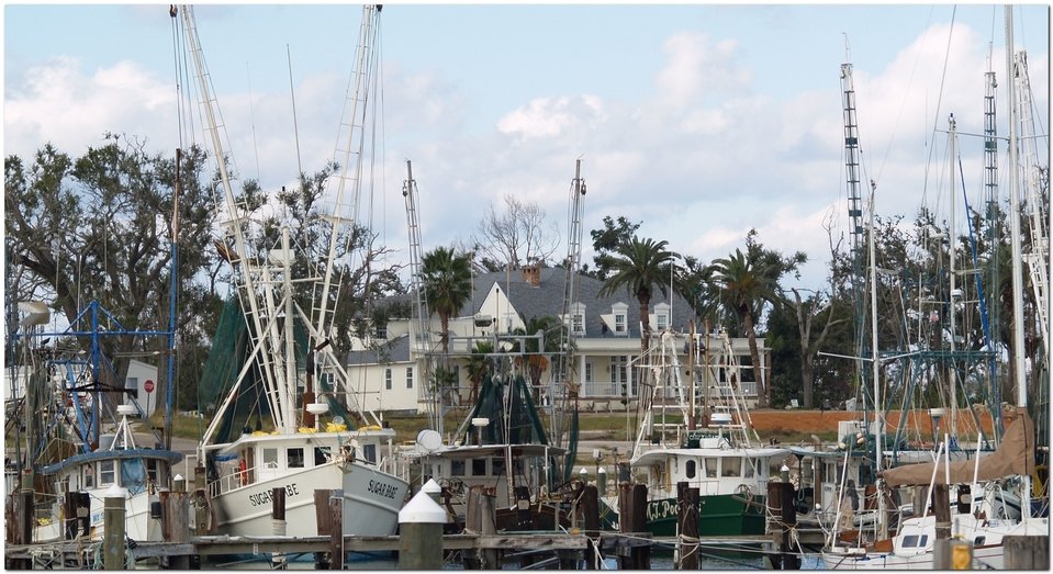 Pass Christian, MS Shrimpboat Leaving The Pass Harbor photo, picture