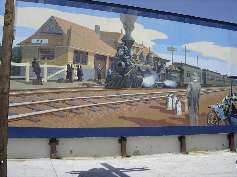 Vale, OR Downtown Murals Celebrating the Oregon Trail photo, picture