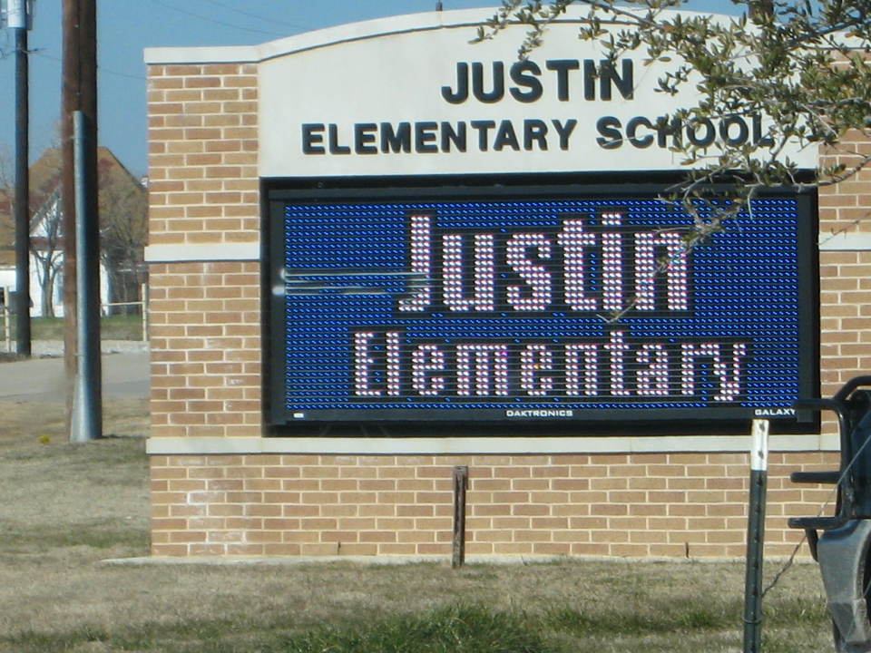 Justin, TX Justin Elementry School photo, picture, image (Texas) at
