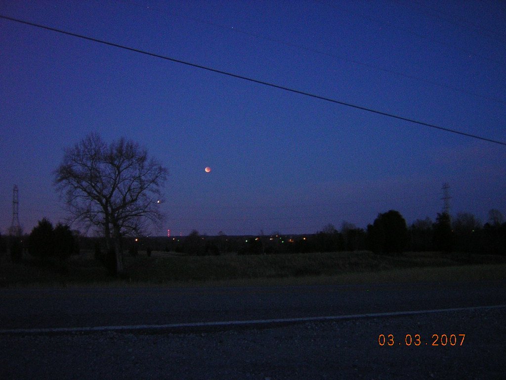 Gaffney, SC Lunar Eclipse From S. Green River Road (Green River