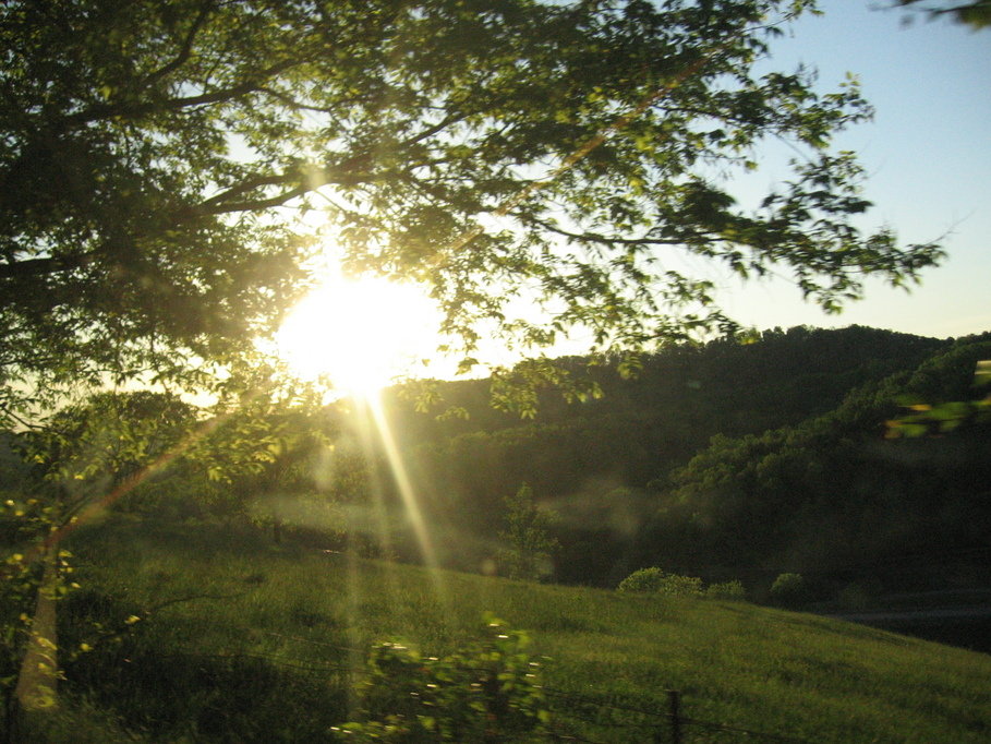 Carthage, TN Sunset on Turkey Creek Hwy in Smith County, TN photo