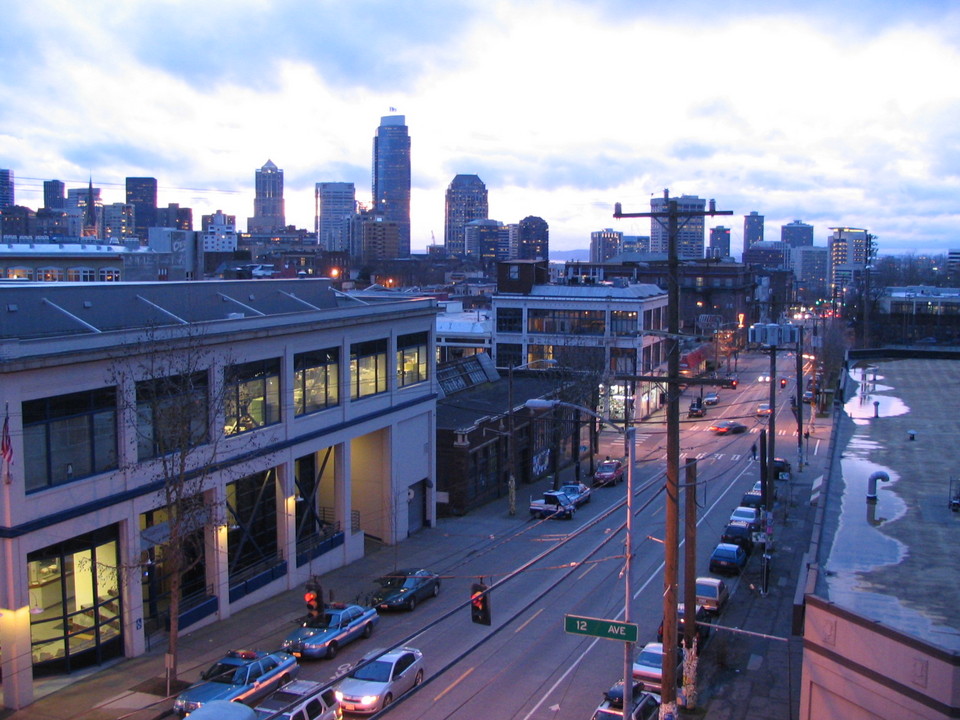Seattle, WA Downtown Seattle, from apt in Capitol HIll photo, picture
