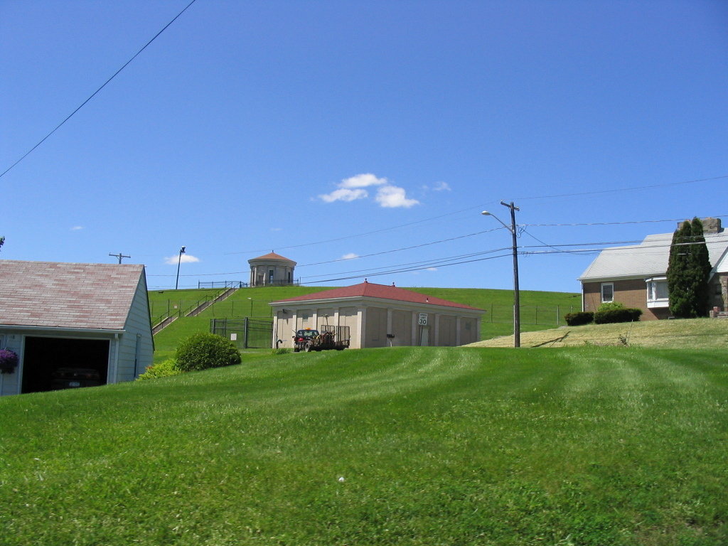Geddes, NY Westcott Reservoir in the suburban Syracuse town of Geddes