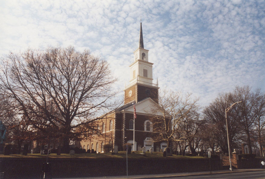 Orange, NJ Shot of First Presbyterian Church, Main Street and