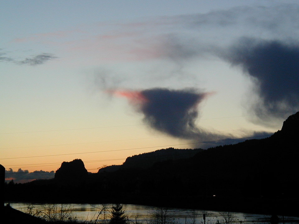 North Bonneville, WA Beacon Rock Sunset photo, picture, image