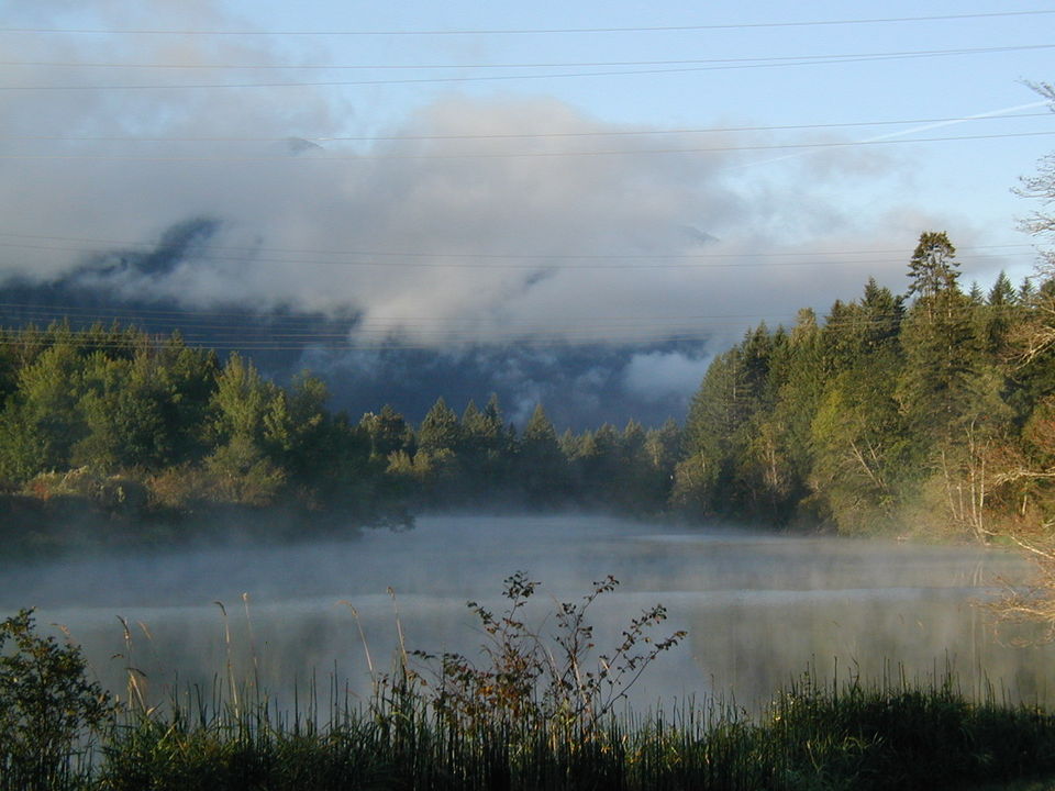 North Bonneville, WA Greenleaf Lake looking west photo, picture, image (Washington) at city