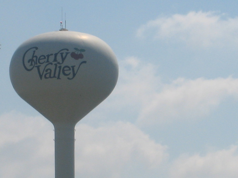 Cherry Valley, IL Water tower photo, picture, image (Illinois) at